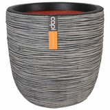 Capi Flowerpot Natur Rib 43x41 cm Anthrazit Kofz933