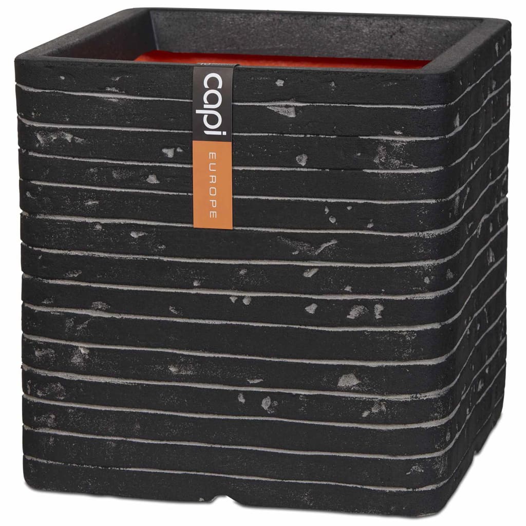 Capi Pflanzer Nature Row Square 30x 30 cm Anthrazit Krwz902