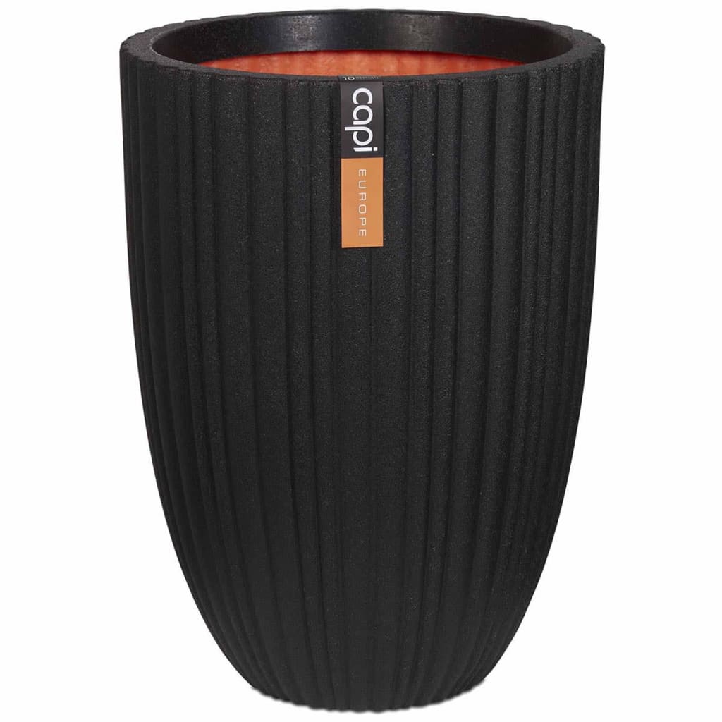 Capi Capi Flowerpot Urban Tube Elegante basso 46x58 cm Nero PKBLT783