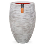 Capi Flowerpot Natur Rib Elegant Deluxe 45x72 cm Elfenbeinkoloriert