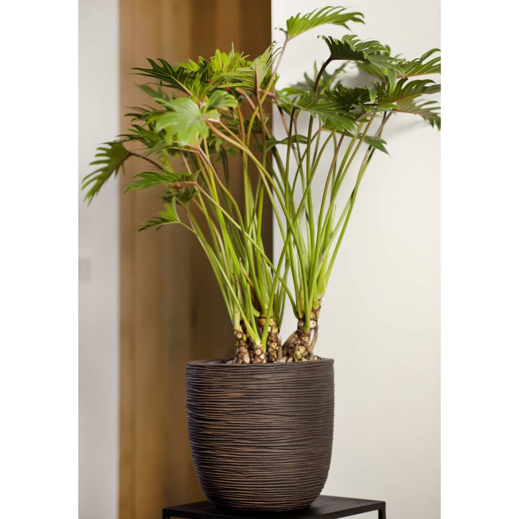 Capi Capi Plantter Natur Ripp 43X41 cm donkelbrong