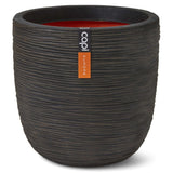 Capi Egg Pflanzer Natur Rib 54x52 cm dunkelbraun