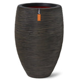 Capi Capi Flowerpot Nature Rib Elegant Deluxe 45x72 cm Dark Brown