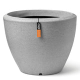 Capi Capi Flowerpot Arc Granite Tapered Low 48x35 cm elfenben farvet