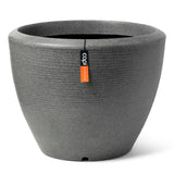 CAPI Capi Flowerpot Arc granito rastremati a basso 34x25 cm antracite -colorato