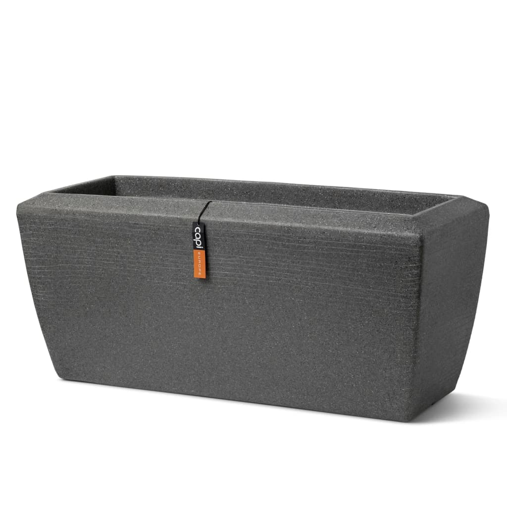 CAPI -Pflanzer -Arc Granit rechteckig 60x35x40 cm Anthrazit -Verschärft