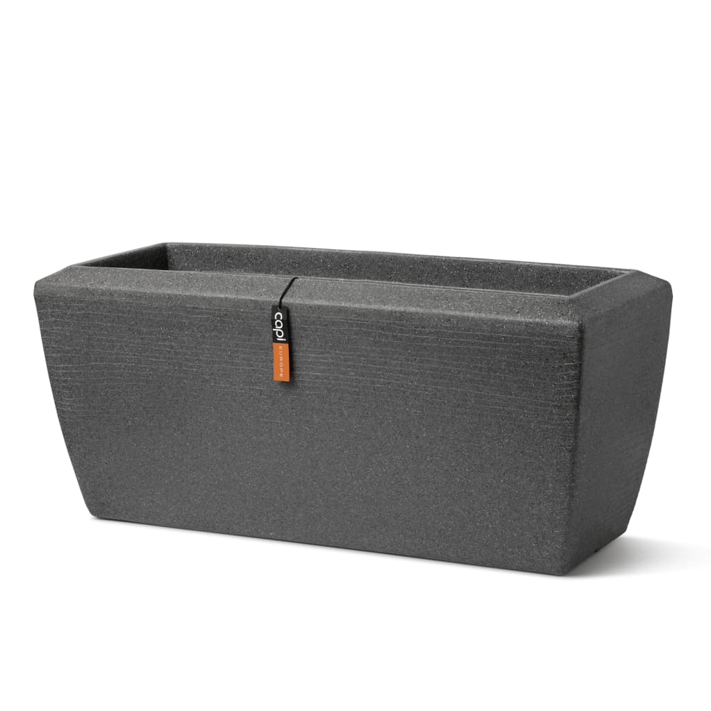 CAPI CAPI PLANTER ARC GRANITE Rektangulær 90x35x40 cm Anthracite -farvet