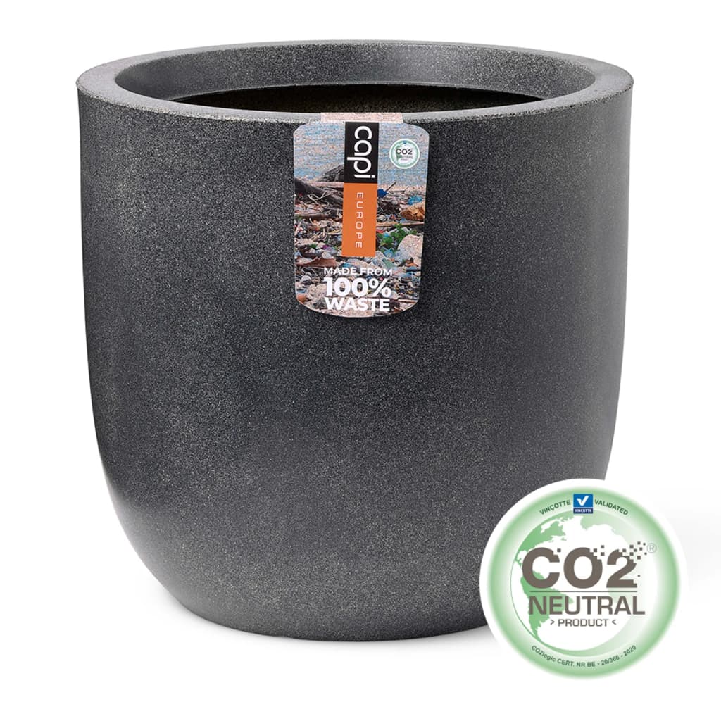 Capi Pflanzer glatt 43 x 41 cm grau