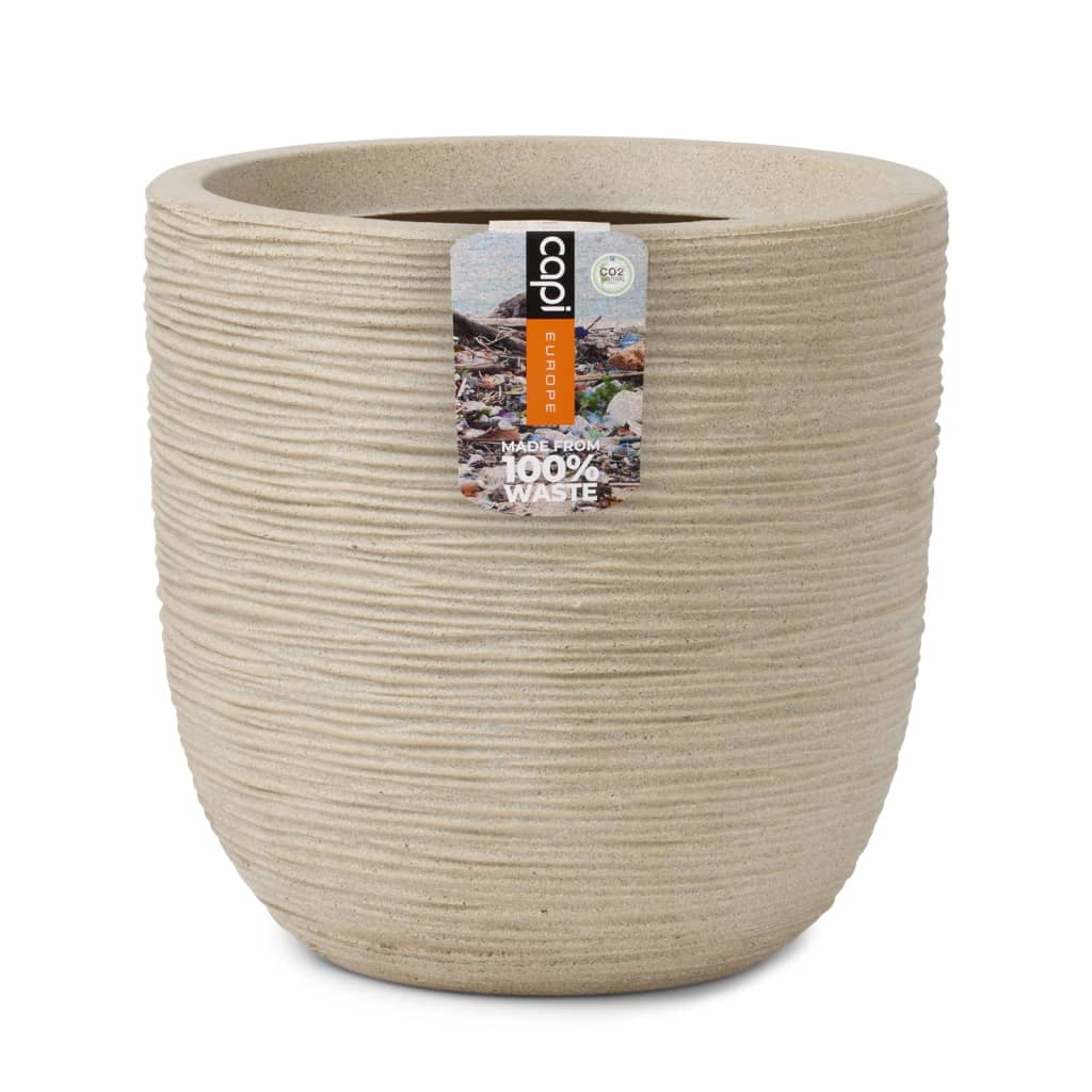 Capi Capi Flowerpot oprano rebro 35x34 cm Terrazzo Beige