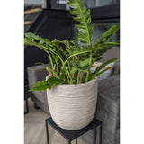 Capi Pflanzer waschen Rib 43x41 cm Terrazzo Beige