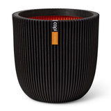 Capi Pflanzer Groove 35x34 cm schwarz