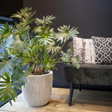 Capi Flowerpot Rille 43x41 cm Elfenbeinfarbe