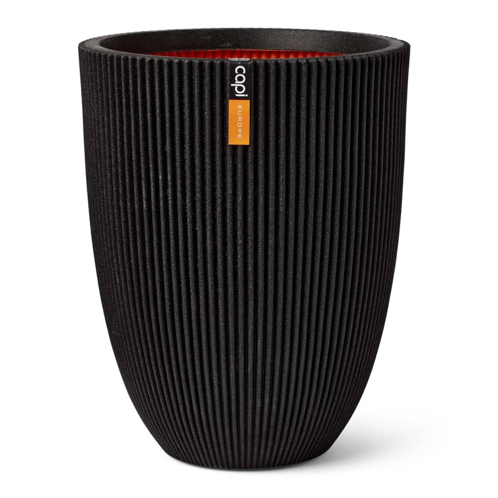 Capi Capi Flowerpot Groove Elegant 46x58 cm nero