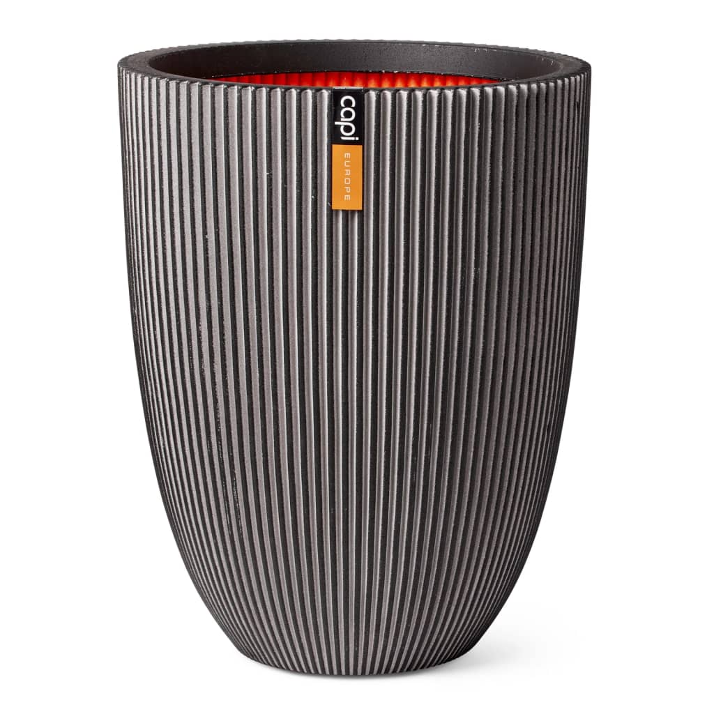 Capi Capi Flowerpot Groove Elegant 34x46 cm antracite -colored