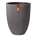 Capi Capi Flowerpot Groove Elegant 34x46 cm Antracite -Colored