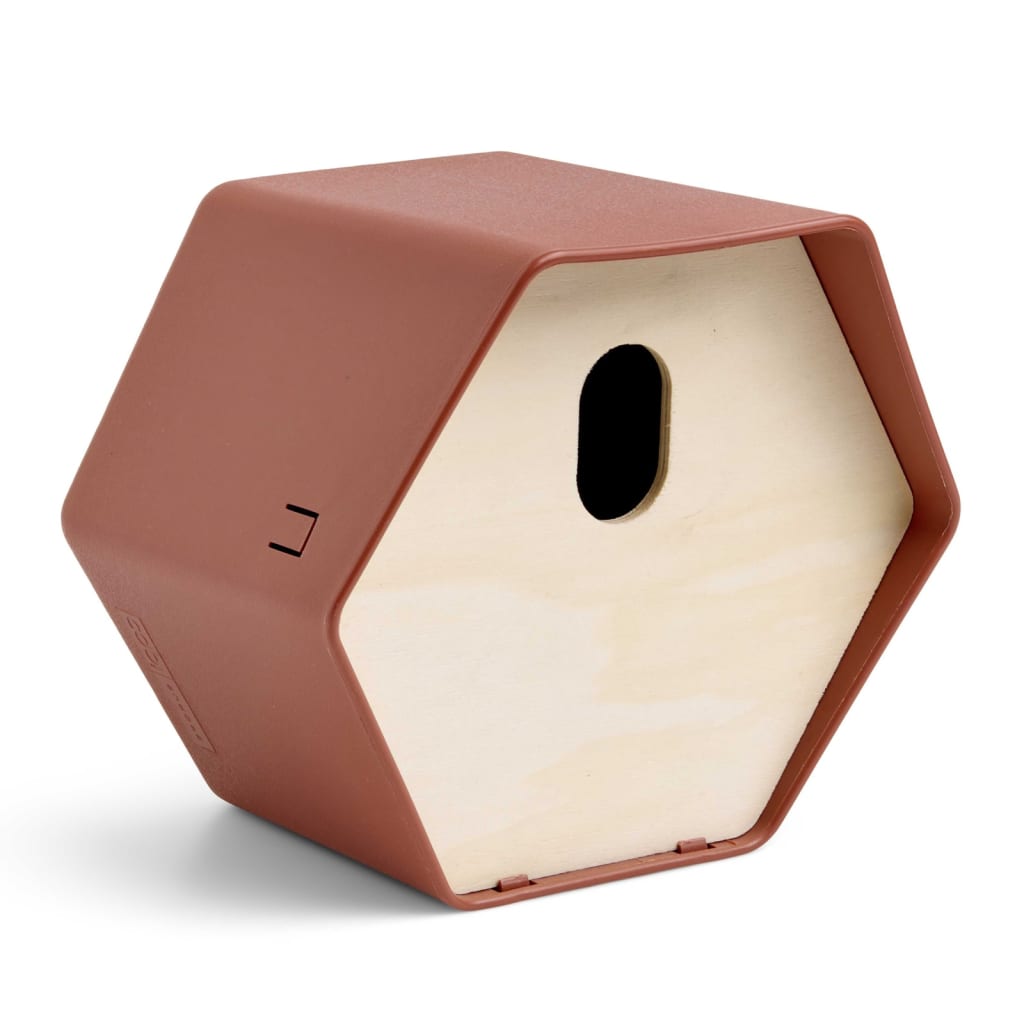 Capi Vogelhuisje Hive 2 Ovales Loch 19x23x20 cm Braun