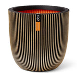 Capi Capi Planter Groove 35x34 cm noir et or de couleur