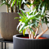 Capi Capi Planter Groove 35x34 cm noir et or de couleur