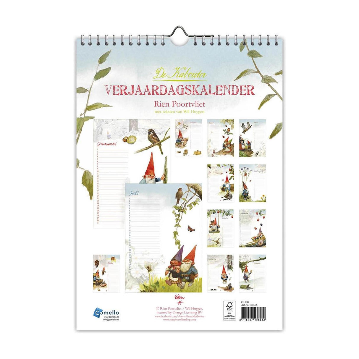 Comello der Zwerg Geburtstagskalender A4