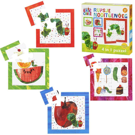 Bambolino Toys Raupe nie genug Puzzle, 4in1