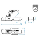 Proplus Bullet Kupplung Quadrat 60 mm 341004