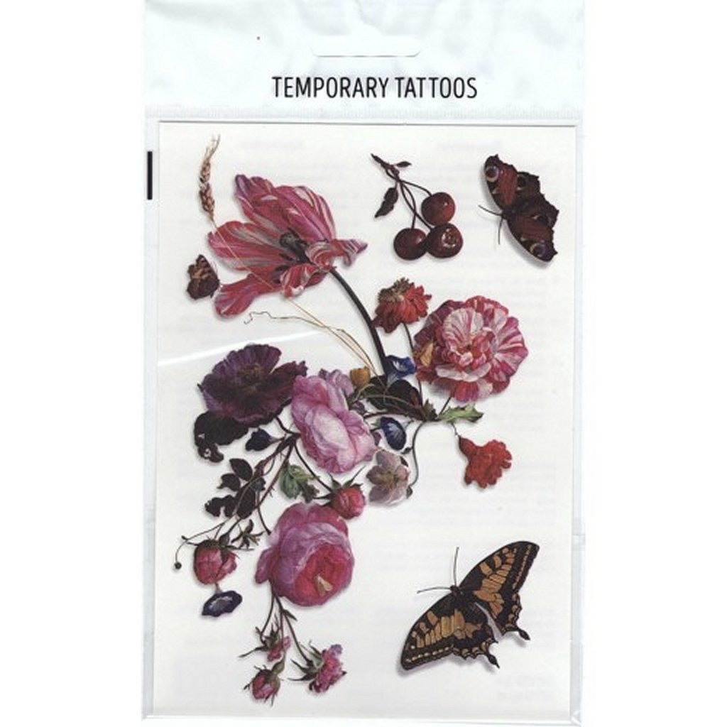Grundlegende temporäre Tattoos Blumen 10 Stück