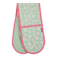 Linen and more lm ovenwant dubbel 18x85cm - daisy flowers groen