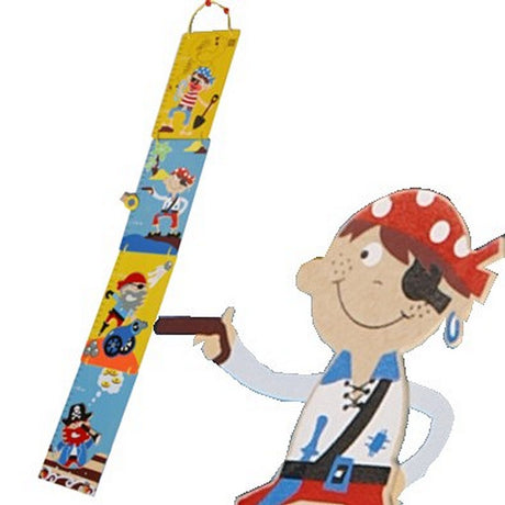 Einfach für Kinder, Piraten-Wachstumstabelle aus Holz