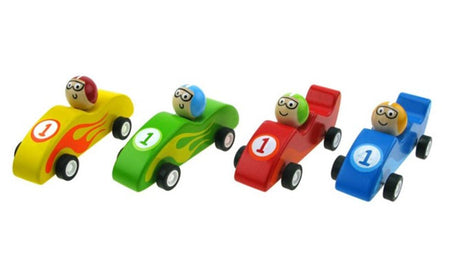 Raceauto pull back kleur 4 assortie. 3+