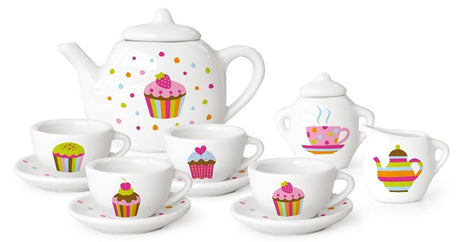 Cupcake-Teeservice aus Porzellan