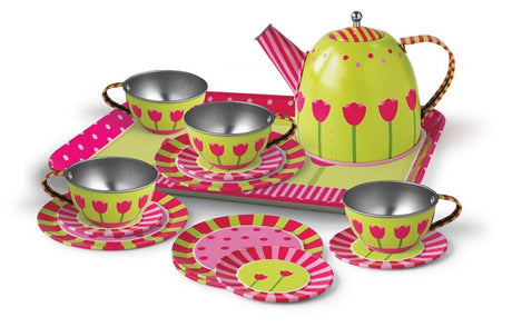 Simply for Kids Tulpen-Teeservice aus Zinn im Koffer