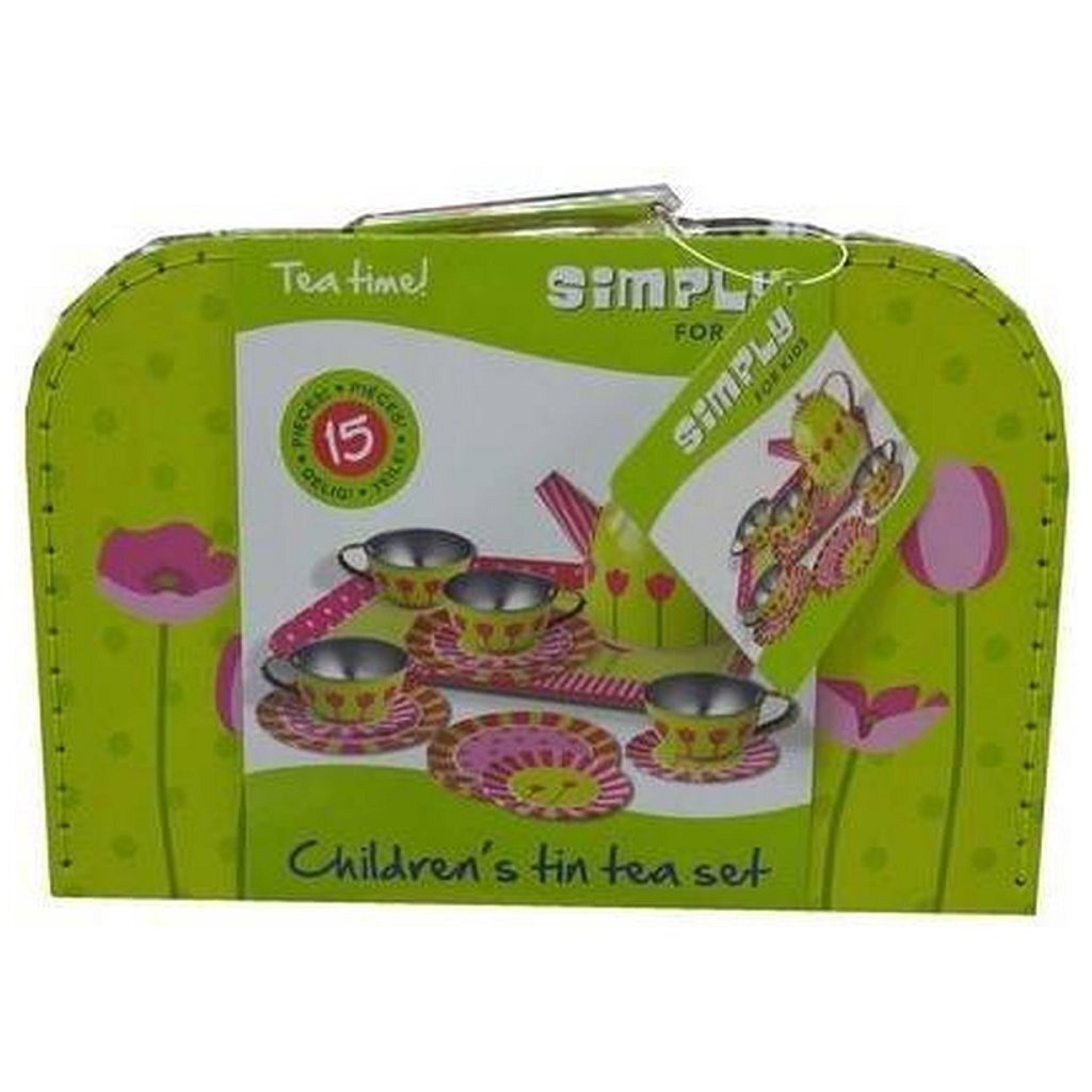 Simply for Kids Tulpen-Teeservice aus Zinn im Koffer