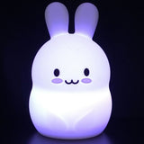 Nachtlamp silicone konijn groot. 1+