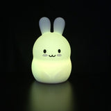 Nachtlamp silicone konijn groot. 1+