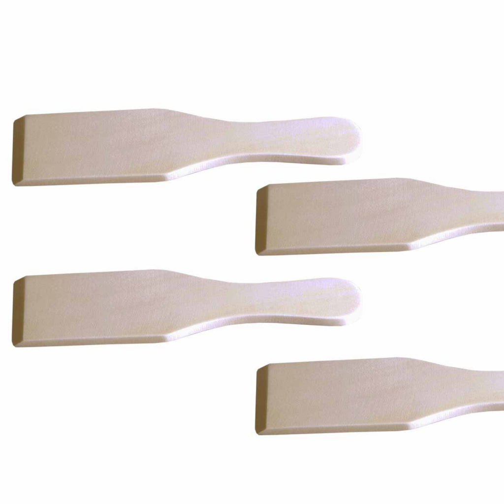 Basic wooden gourmet spatulas 4 pieces