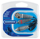 Bandridge Bal4600 Subwoofer-Kabel 2x Cinch-Stecker - Cinch-Buchse 0,20 m blau