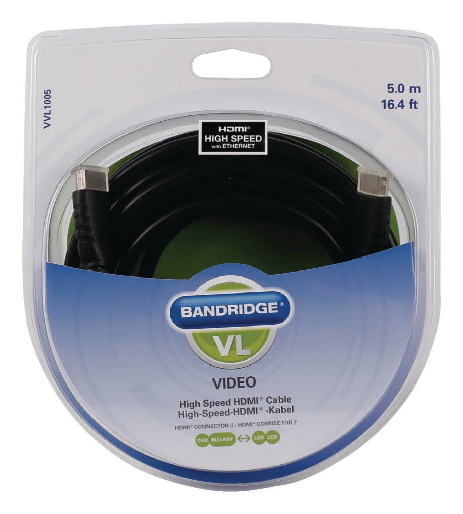 Bandridge Bandridge Vvl1005 Hdmi-hogesnelheidskabel 5.0 M