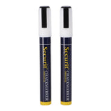 Quantore Securit Kreidemarker 2-6 mm weiß 2 Stück