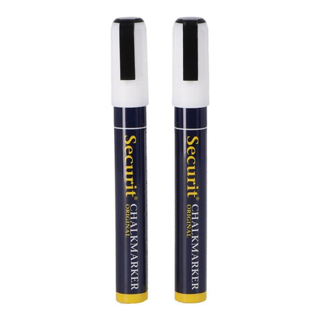 Quantore Securit Kreidemarker 2-6 mm weiß 2 Stück