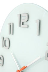 Nexttime ne-8817wi wanduhr dia. 30 x 3,5 cm, Glas, weiß, „edel rund“
