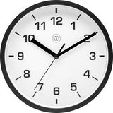 Nexttime nx-7321zw Wanduhr nxt Durchmesser 20cm Kunststoff schwarz, weißes Zifferblatt