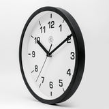 Nexttime nx-7321zw Wanduhr nxt Durchmesser 20cm Kunststoff schwarz, weißes Zifferblatt