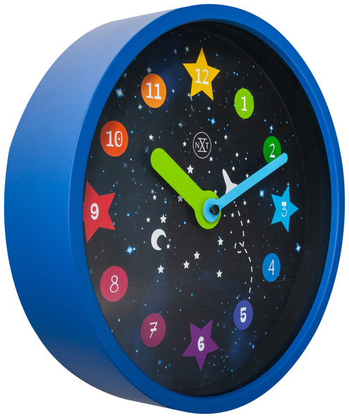 Nextime nx-7356 wanduhr nxt apollo dia 30 cm kunststoff blau