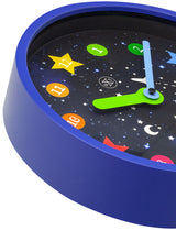 Nextime nx-7356 wanduhr nxt apollo dia 30 cm kunststoff blau