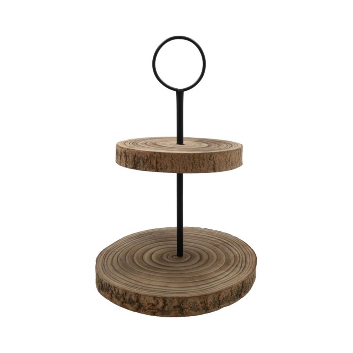 Hbx Natural Living Etagere Holz 2-lagig H38T33cm