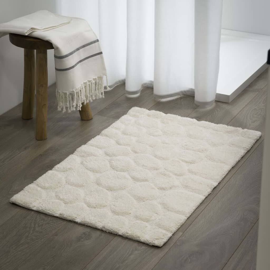 SEALSKIN SEALSKIN BAIN MAT PEBBLES 60X90 CM COTTON IVORY COLORED