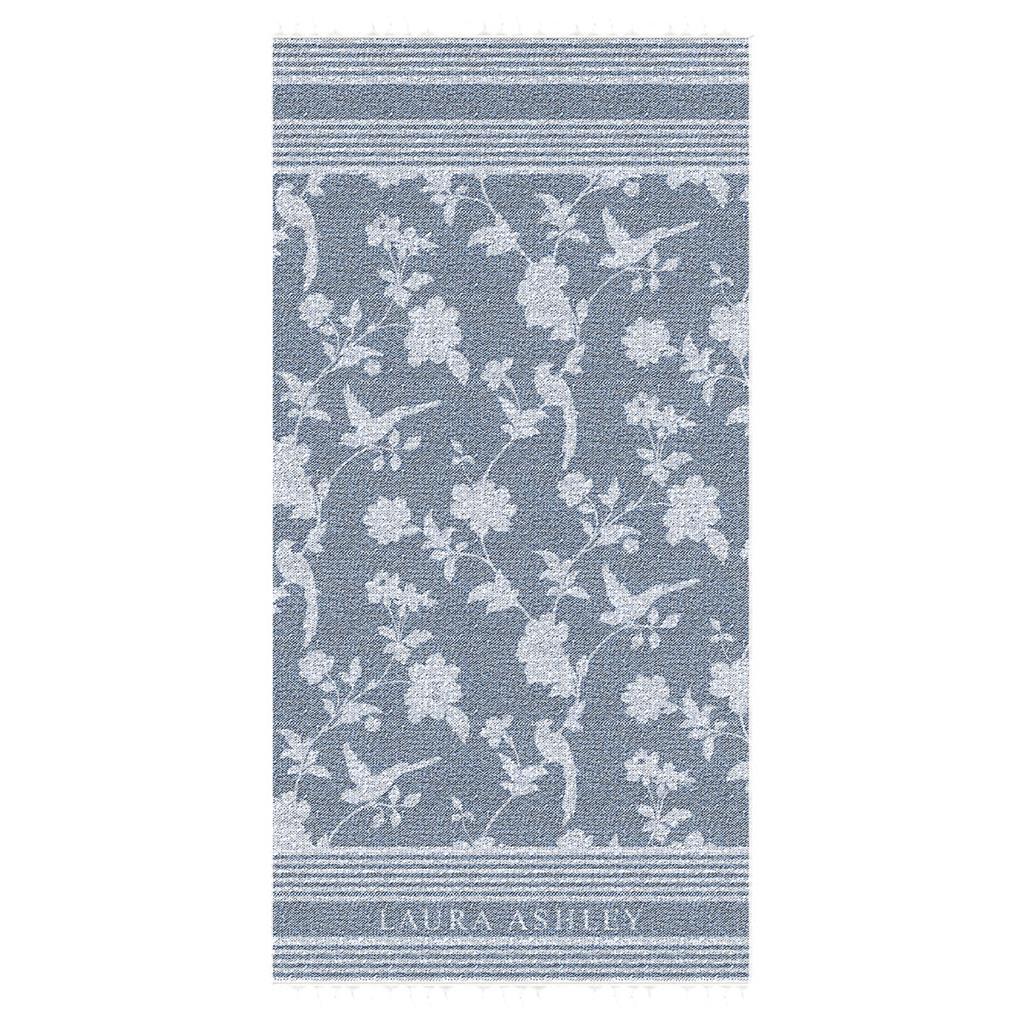 Laura Ashley Hamamtuch Elveden Midnight 90x180 cm blau weiß