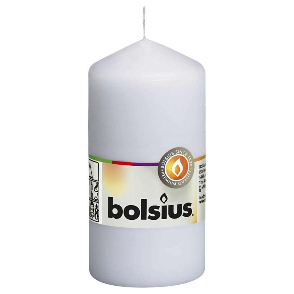 Bolsius Bolsius Stollen Candles 10 st 120x58 mm vitt