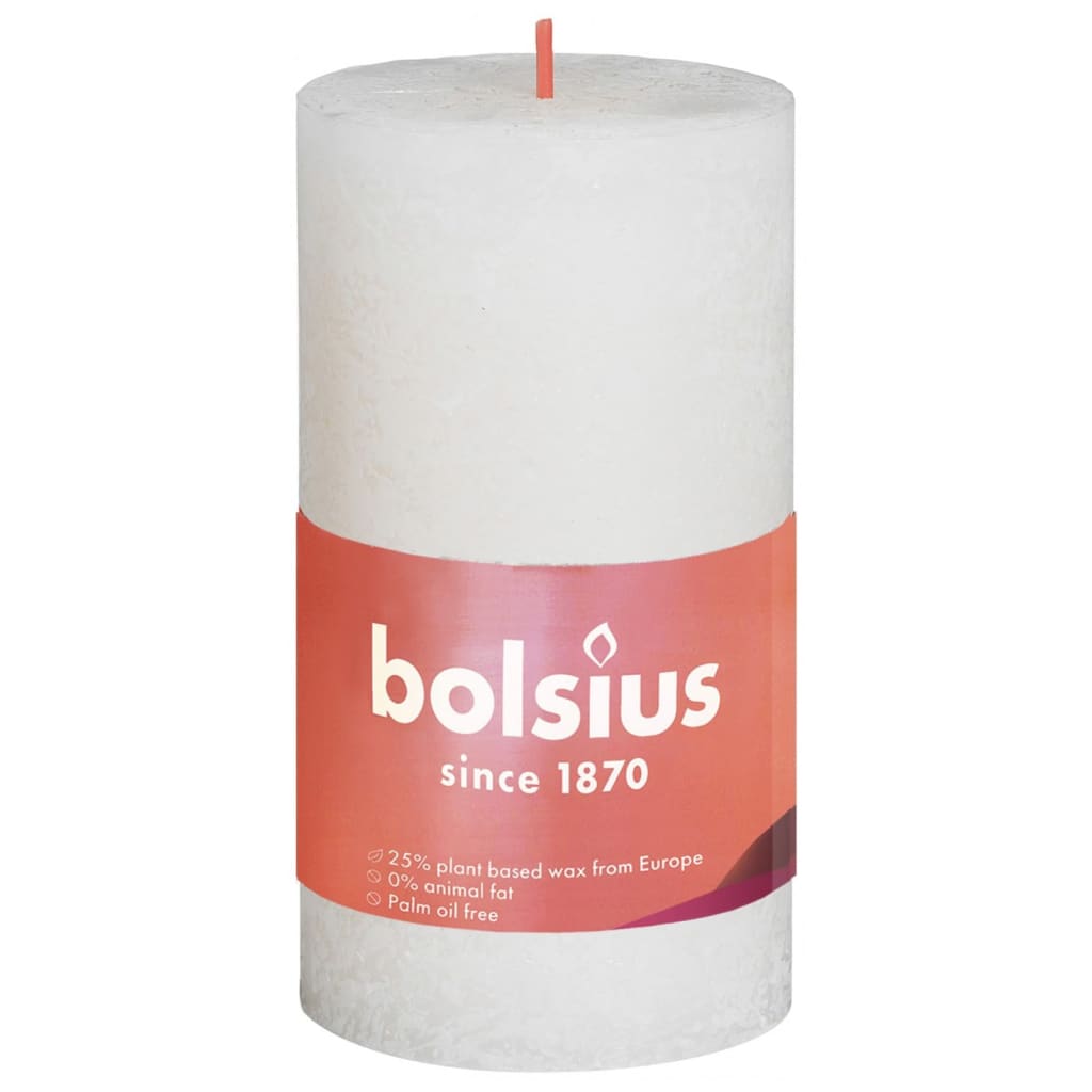 Bolsius Bolsius Stubbares Sije 8 St Rustic 100x50 mm mehko biserno obarvano