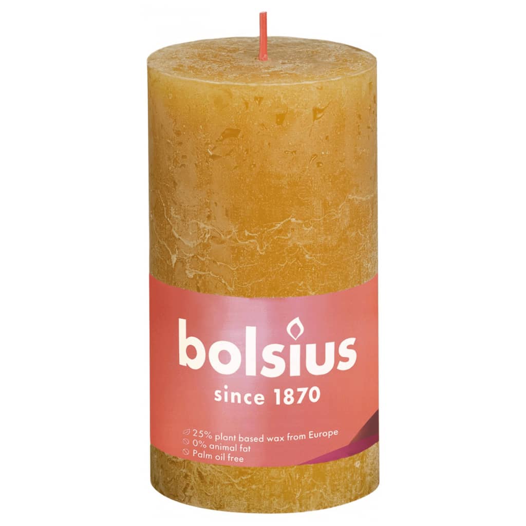 Bolsius Bolsius Stollen Shine 4 St Rustic 130x68 mm honungsgul